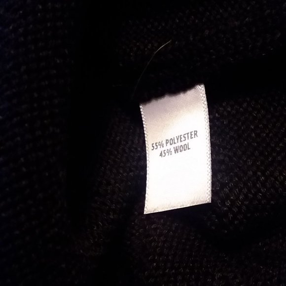 St.John Sport Women's XL Black Sweater Wool Blend Long Sleeve - Picture 8 of 8